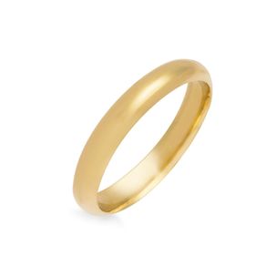 Aliança de Ouro Amarelo 18k Tradicional e Anatômica (4 mm)