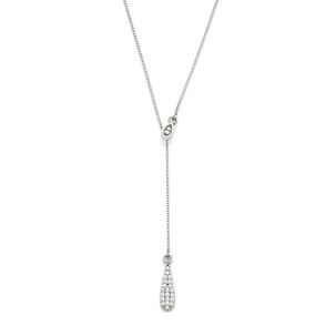 Colar Clássicos Gota em Ouro Branco 18k com Diamantes