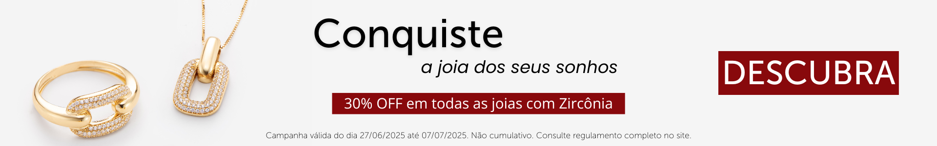 Joias com Zircônias